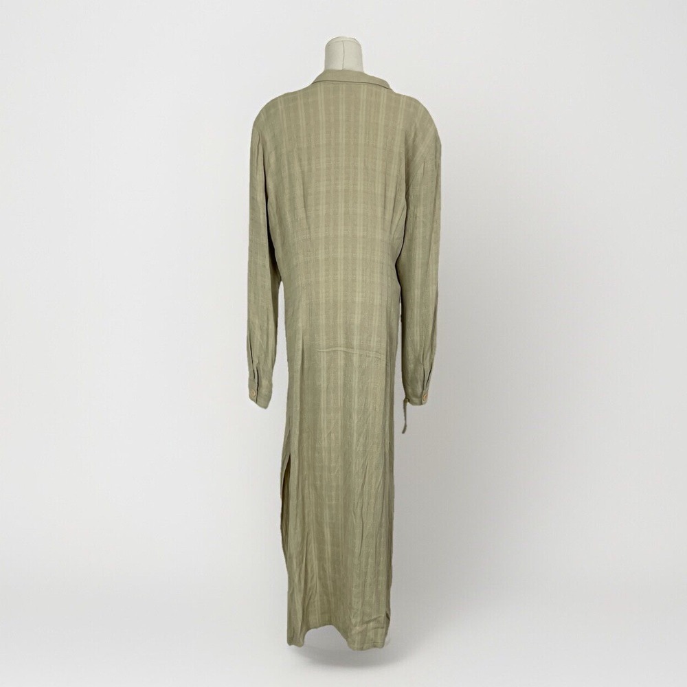 NWT VTG Wild Rose Duster Cardigan Maxi Dress Womens L/XL 18 Knitwear Button Slit - Picture 5 of 16